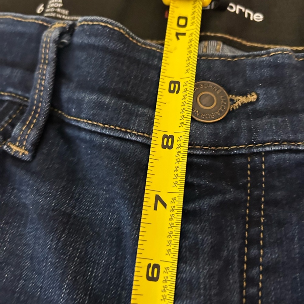 Liz Claiborne Sara Crop Mid-Rise jeans size 6 - Picture 5 of 13
